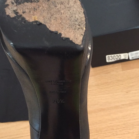 YSL authentic pumps black with patent toe EUR 39.5 - Picture 7 of 8